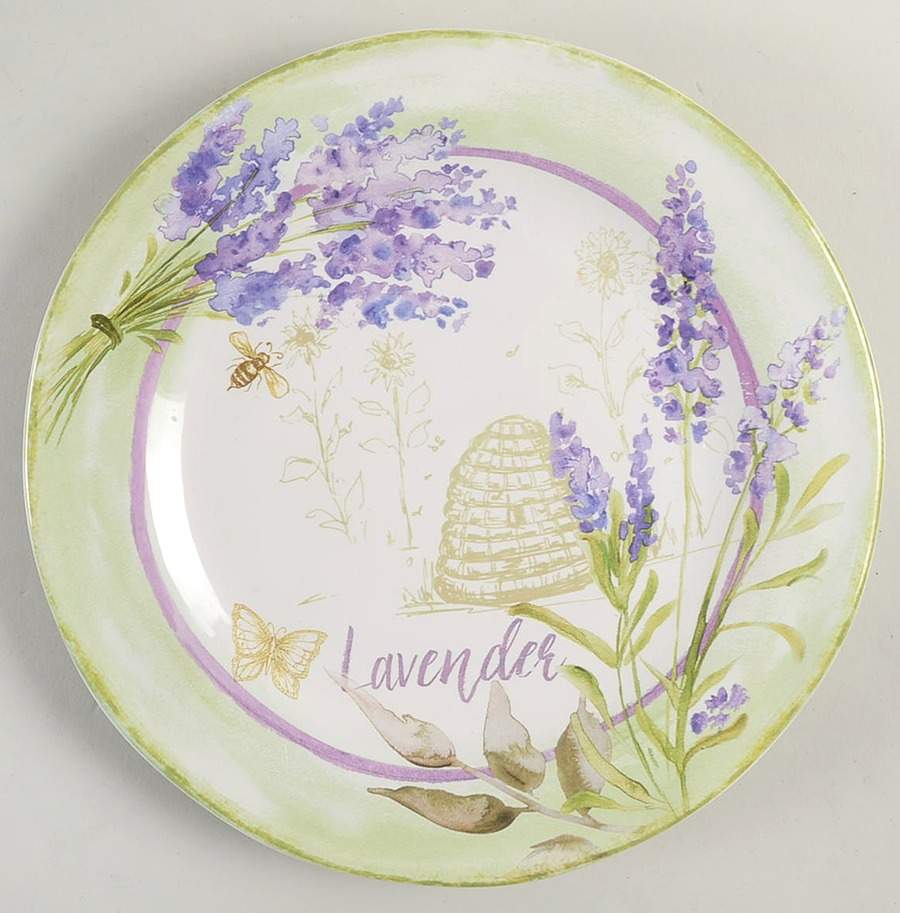 Herbes de Provence Salad/Dessert Plate by Certified International-1