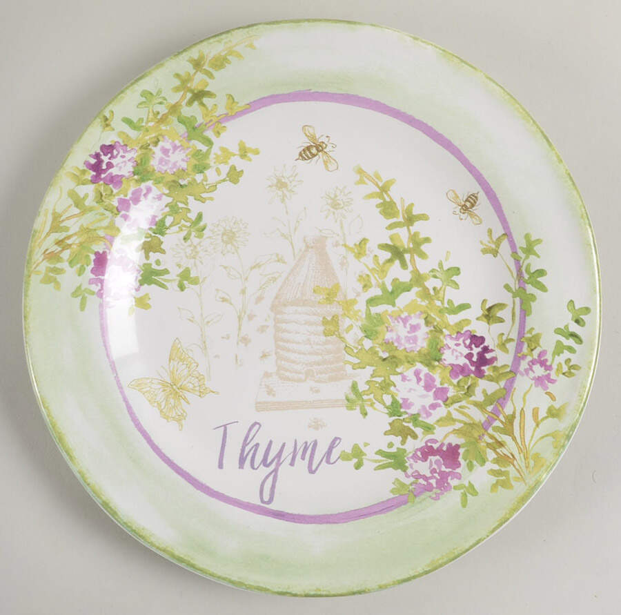 Herbes de Provence Salad/Dessert Plate by Certified International-1