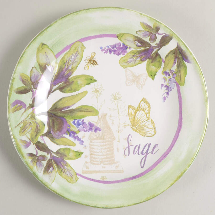 Herbes de Provence Salad/Dessert Plate by Certified International-1