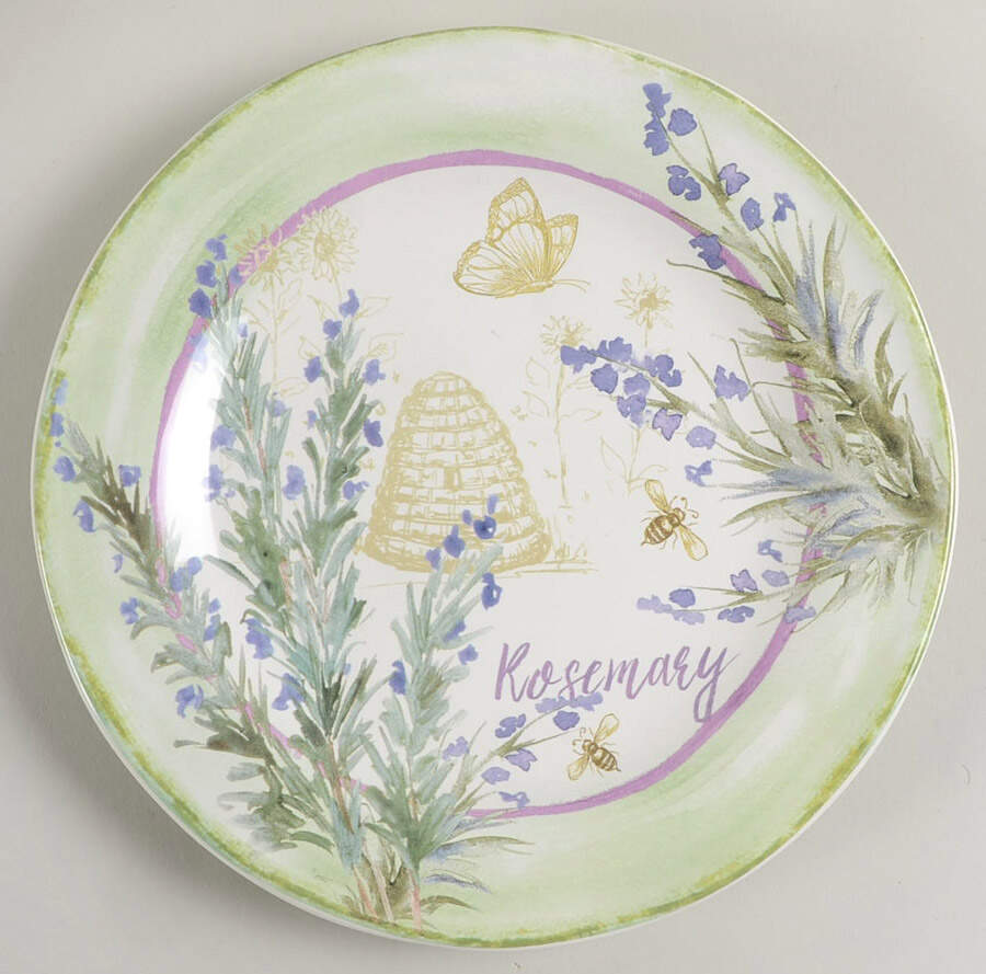 Herbes de Provence Salad/Dessert Plate by Certified International-1
