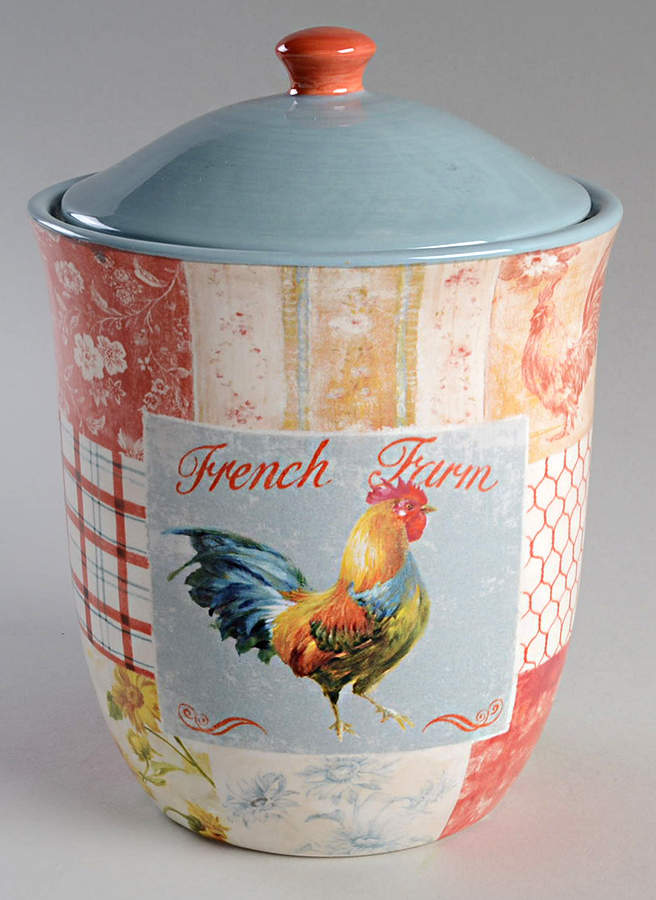 Farm House Rooster Medium Canister & Lid by Certified International-1