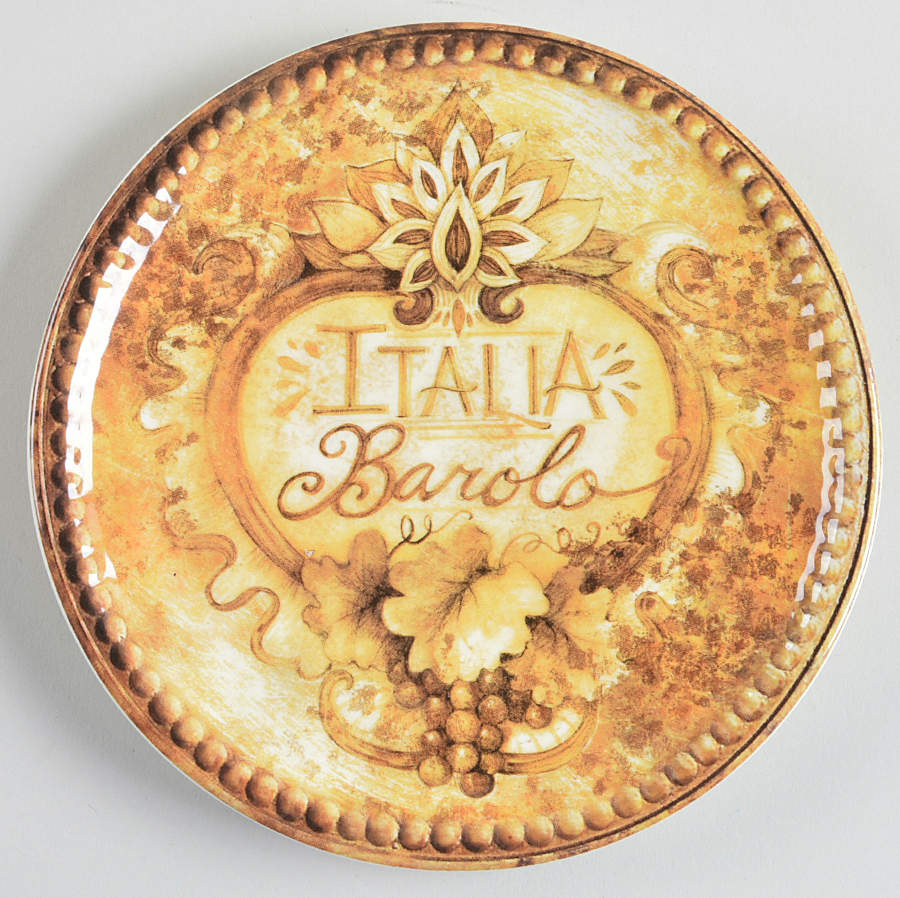 Gilded Wine Canape Plate by Certified International-1