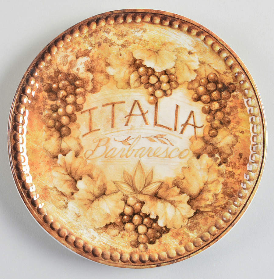 Gilded Wine Canape Plate by Certified International-1