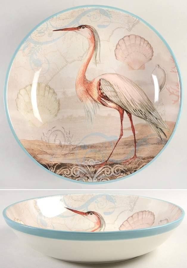 Coastal View 13" Pasta Serving Bowl by Certified International-1