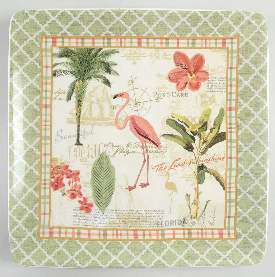 Floridian Square Dinner Plate by Certified International-1