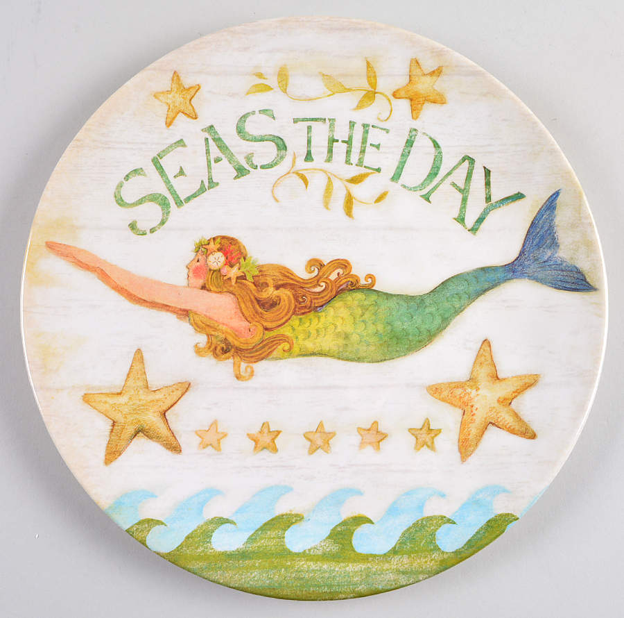 Sea Beauty Melamine Dinner Plate by Certified International-1