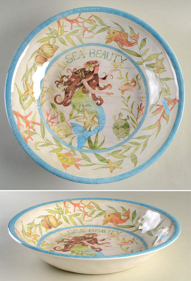 Sea Beauty Melamine Salad Serving Bowl by Certified International-1