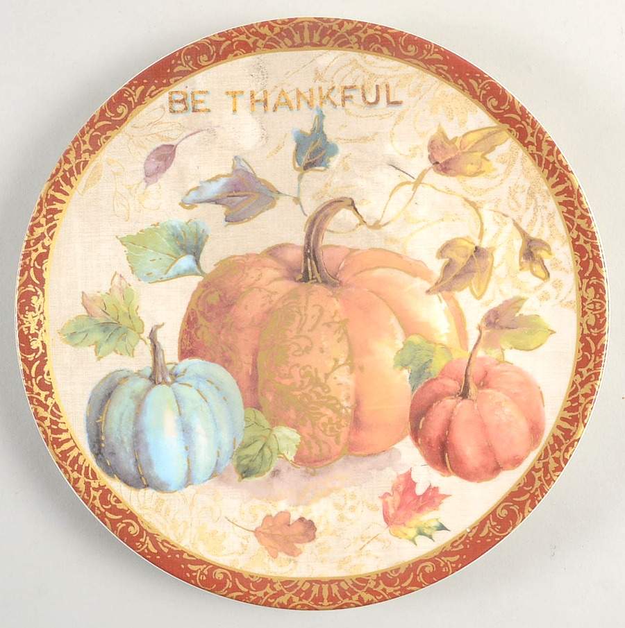 Fall Inspiration Salad/Dessert Plate by Certified International-1
