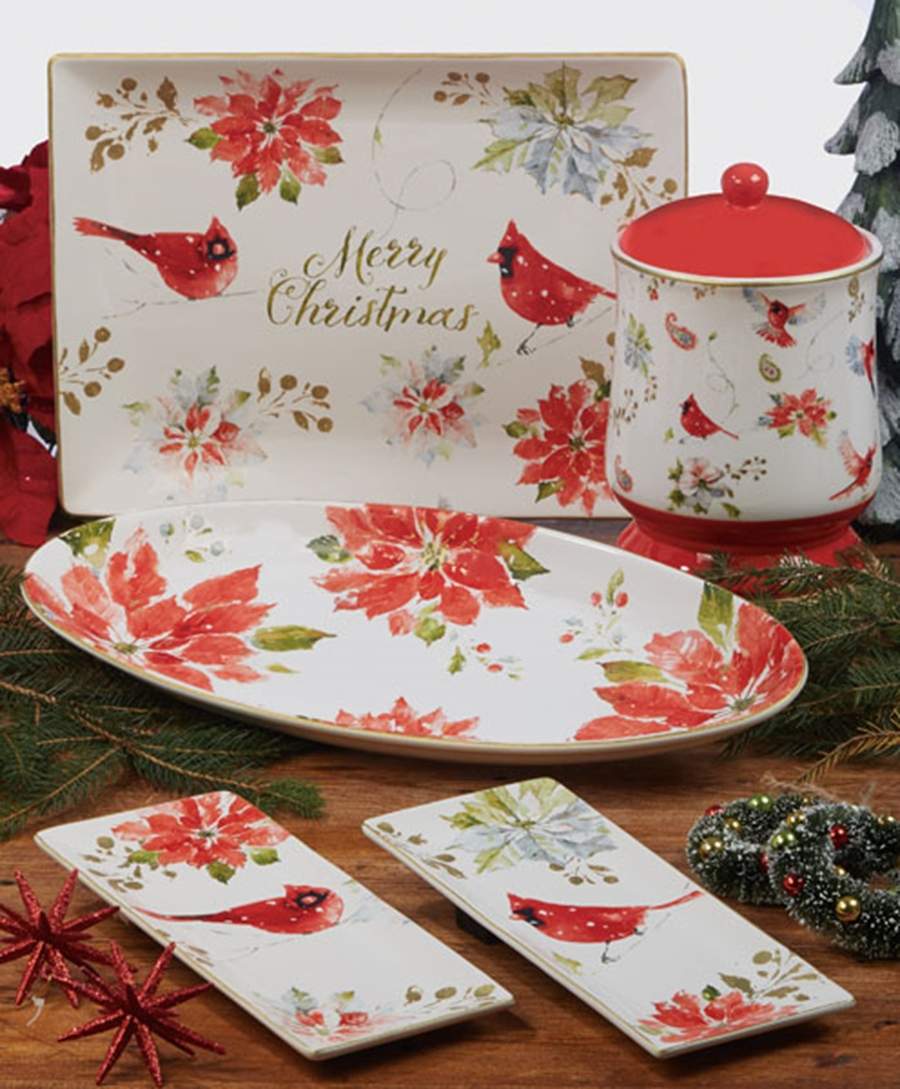 Home for the Holidays 16" Rectangular Serving Platter by Certified International-1