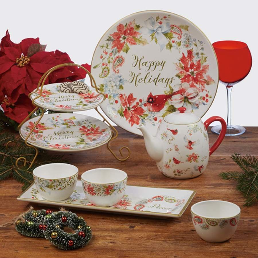 Home for the Holidays 13" Chop Plate (Round Platter) by Certified International-1