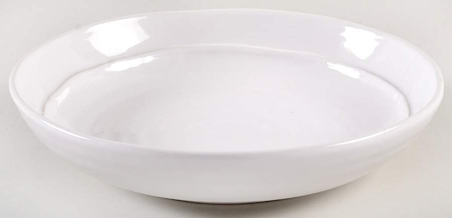 C7I4 White 9" Individual Pasta Bowl by Ceramisia-1