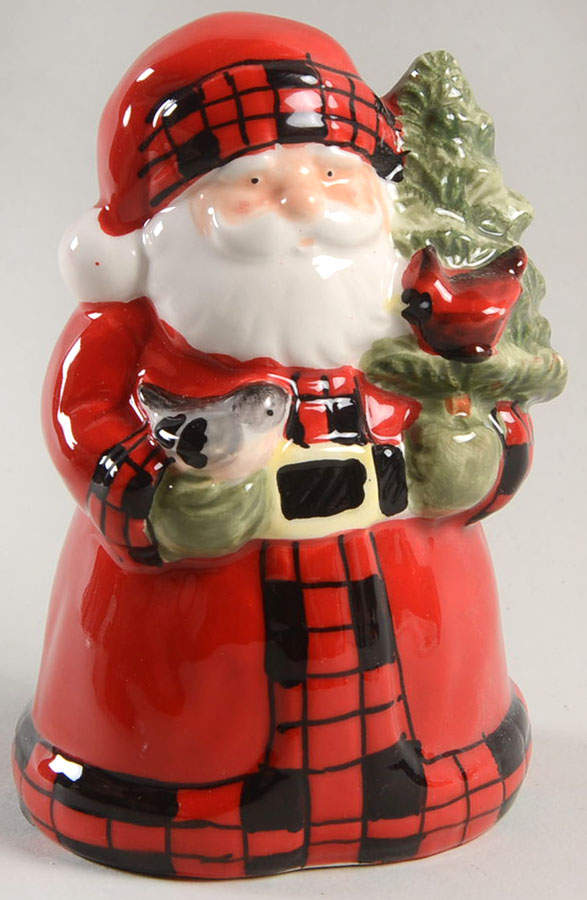 Winter's Plaid Figural Salt Shaker by Certified International-1