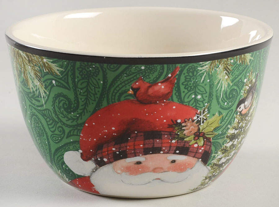 Winter's Plaid Individual Ice Cream Dish by Certified International-1
