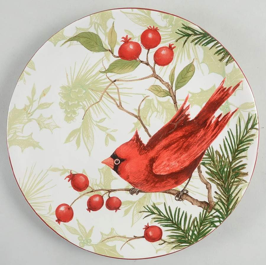 Winter Field Notes Salad/Dessert Plate by Certified International-1