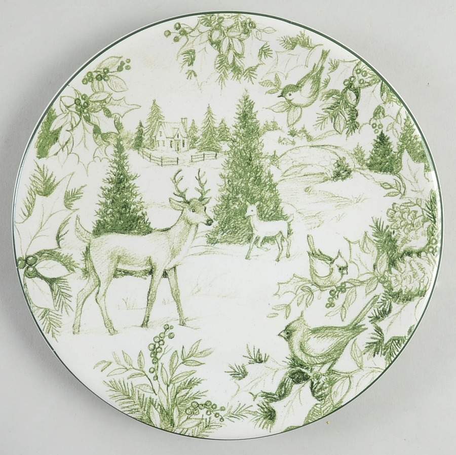 Winter Field Notes Canape Plate by Certified International-1