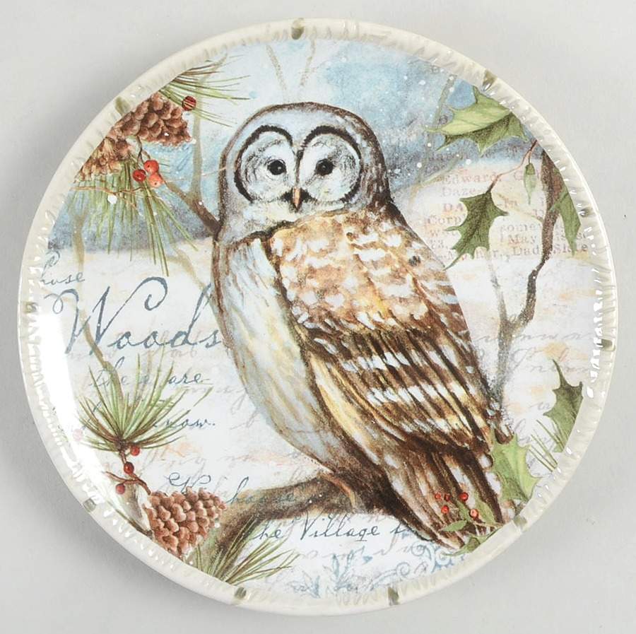 Winter Lodge Canape Plate by Certified International-1
