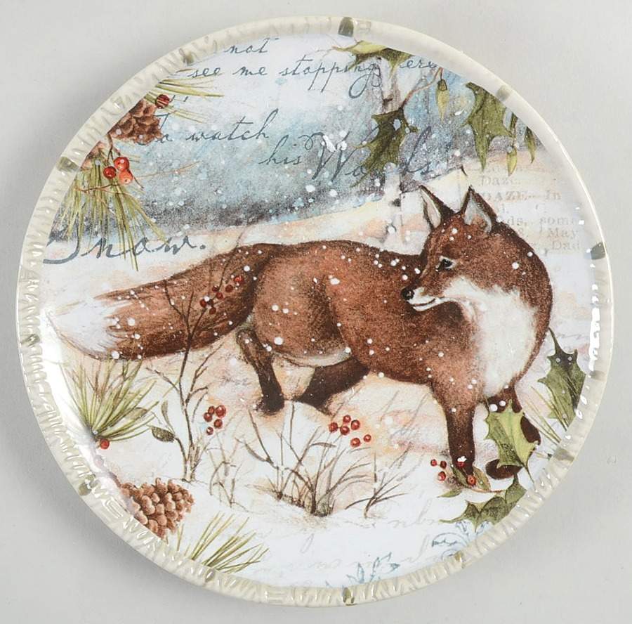 Winter Lodge Canape Plate by Certified International-1