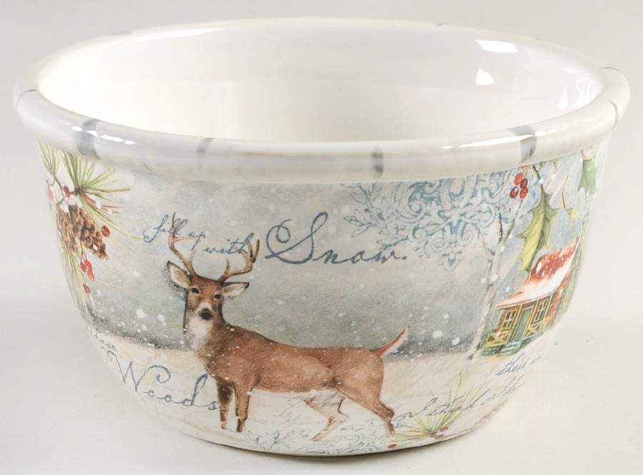 Winter Lodge Individual Ice Cream Dish by Certified International-1