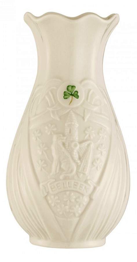 Limited Edition Giftware Belleek Emblem Spill Vase by Belleek Pottery (Ireland)-1