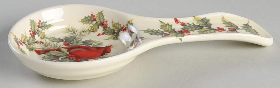 Plaid Tidings Spoon Rest/Holder (Holds 1 Spoon) by Cracker Barrel-1