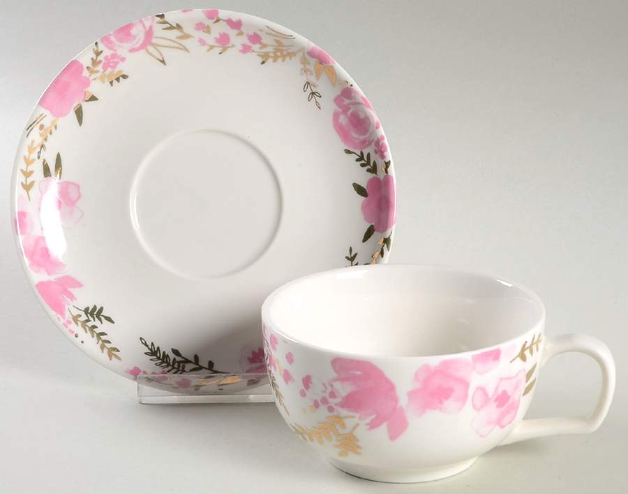 C9A12 Flat Cup & Saucer Set by Ciroa-1