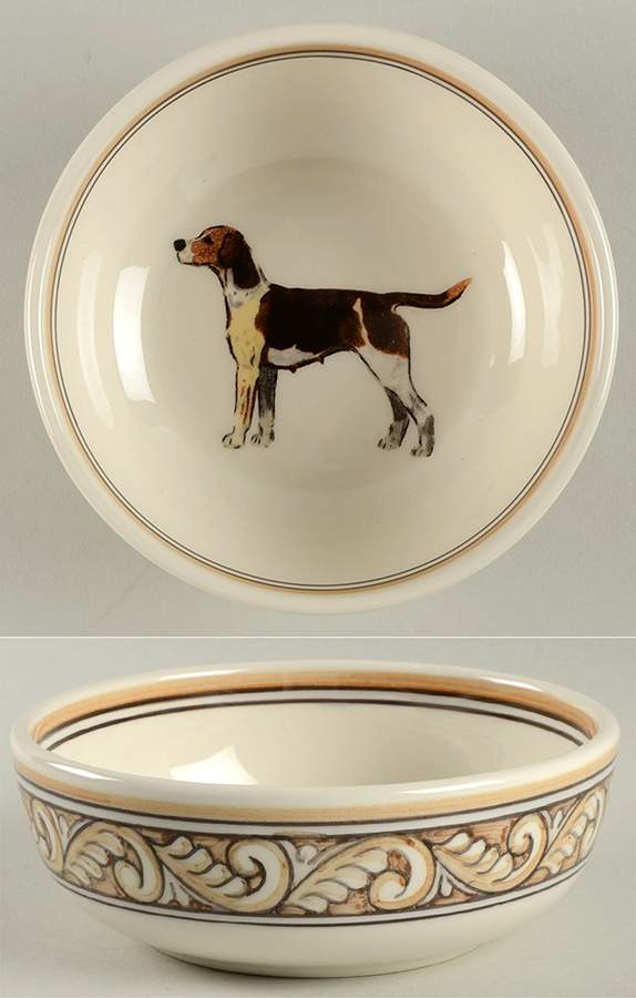 Heritage Hounds Coupe Cereal Bowl by C E Corey-1