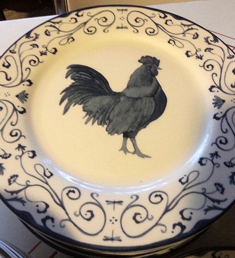 Country Toile Dinner Plate by Canterbury Potteries-1