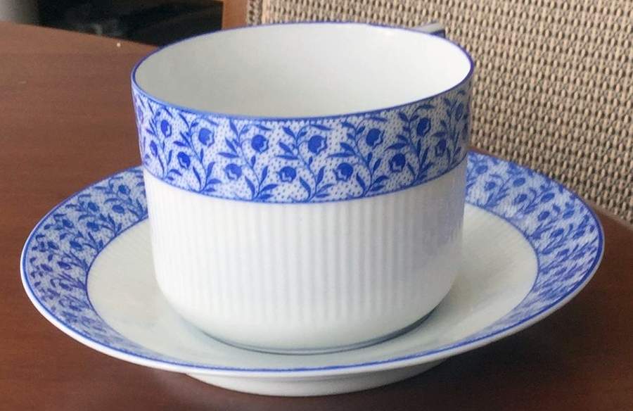 19215 Flat Cup & Saucer Set by Carl Tielsch-1