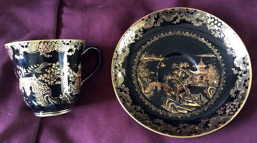 A8464 Footed Demitasse Cup & Saucer Set by Crown Staffordshire-1