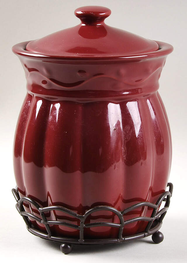 Berry Medium Canister w/Mtl Stand(Std Fits All Canister) by Celebrating Home-1