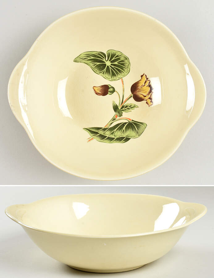 Begonia (Iva Lure) 9" Round Vegetable Bowl by Crooksville-1