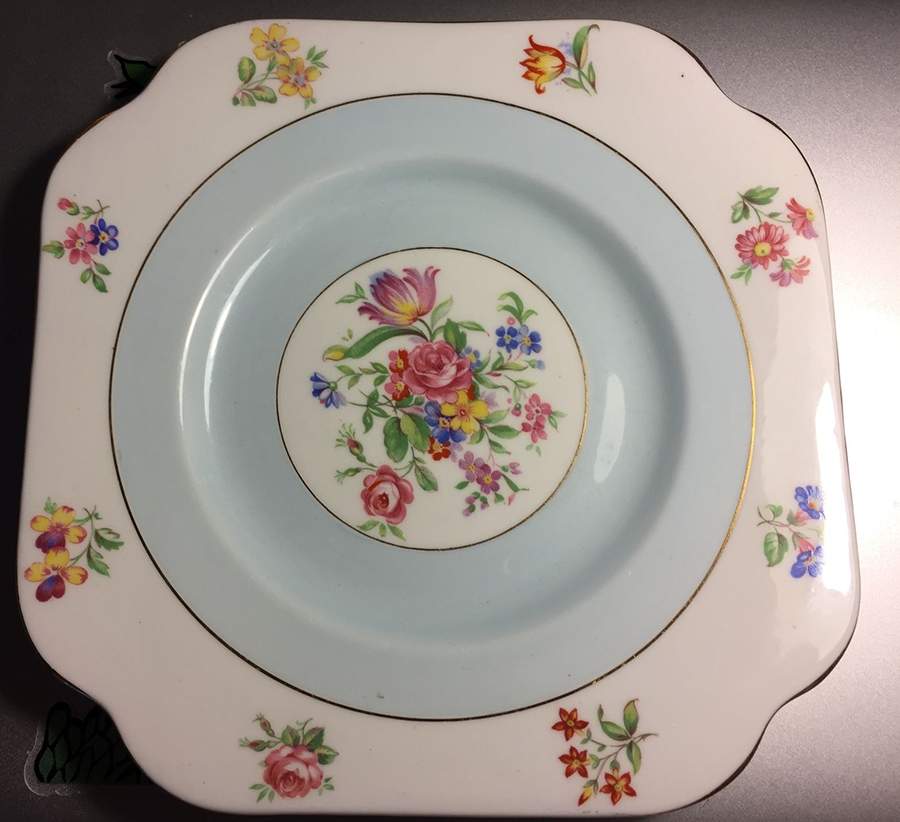 5097 Square Salad Plate by Colclough-1