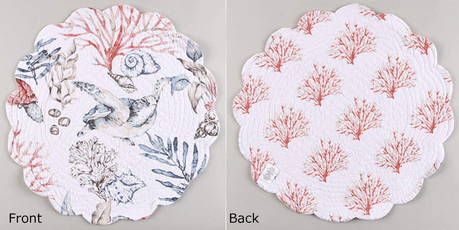 Table Linens & Accessories Round Cloth Placemat by C&F Enterprises-1