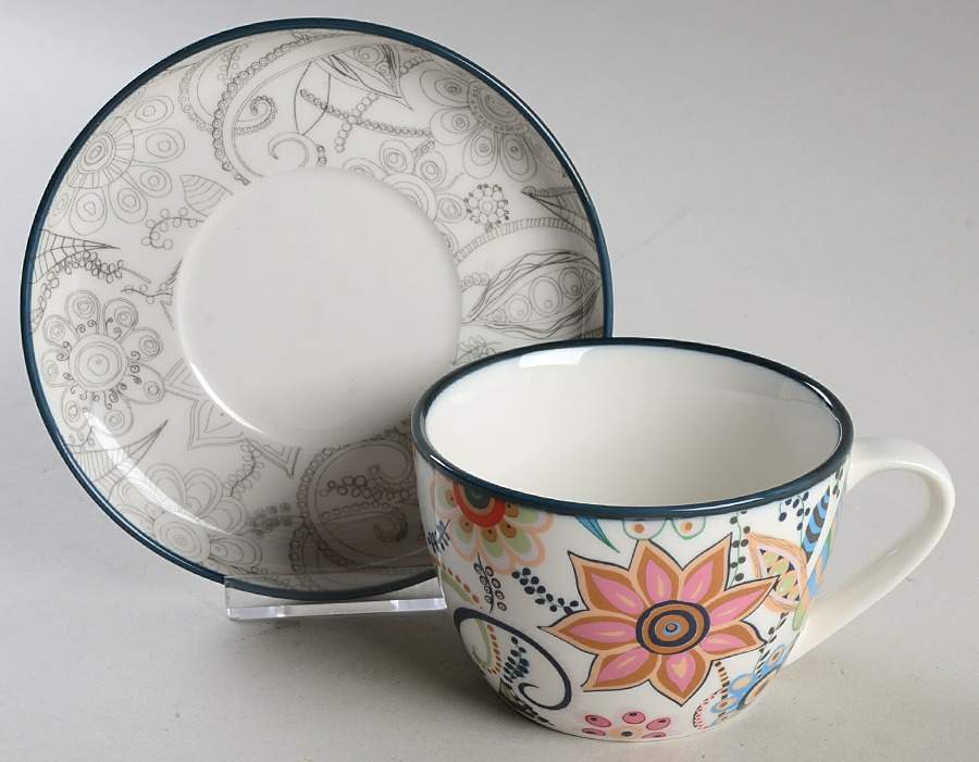 Eden Flat Cup & Saucer Set by Christopher Vine-1