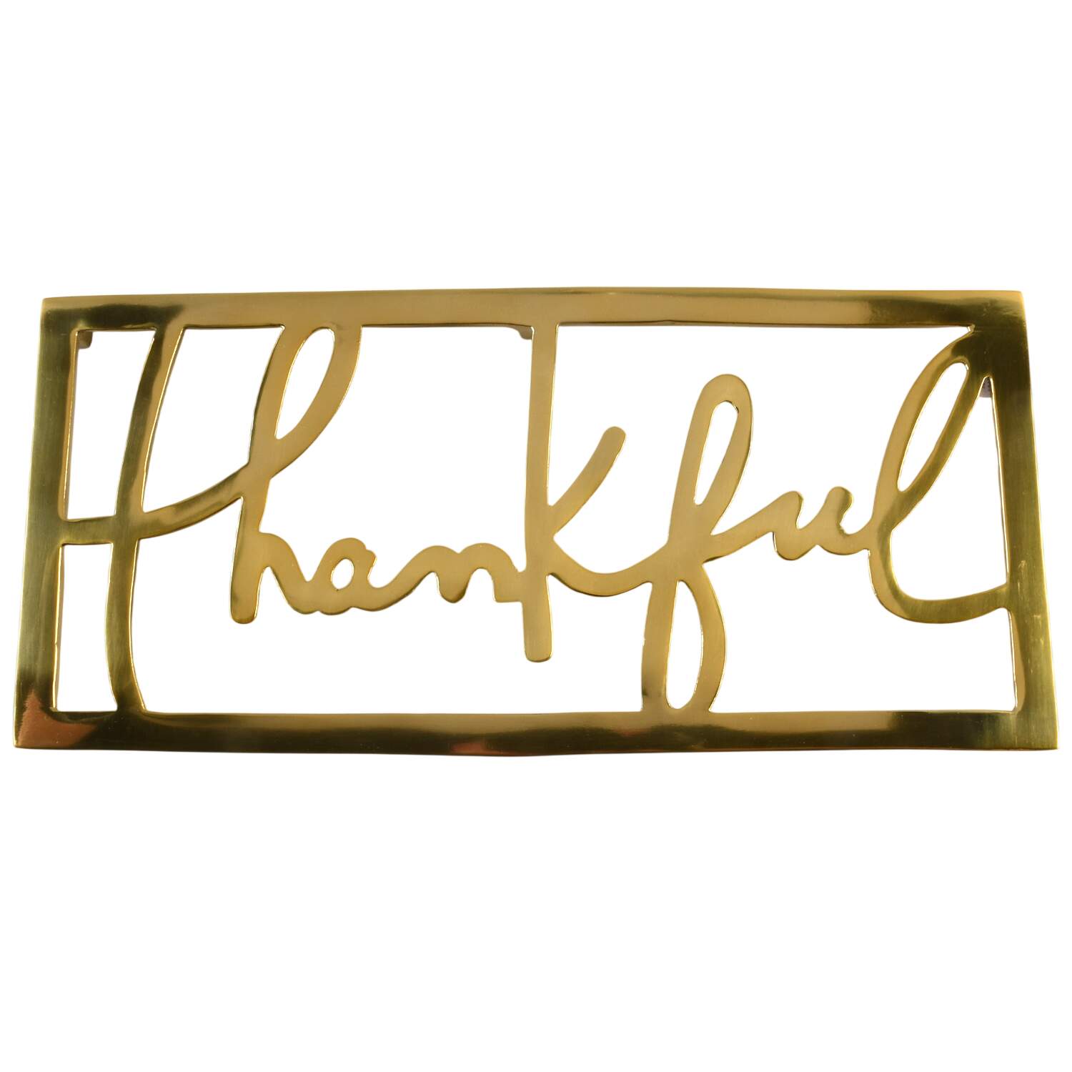 Thankful Metal Trivet by Crate & Barrel-1