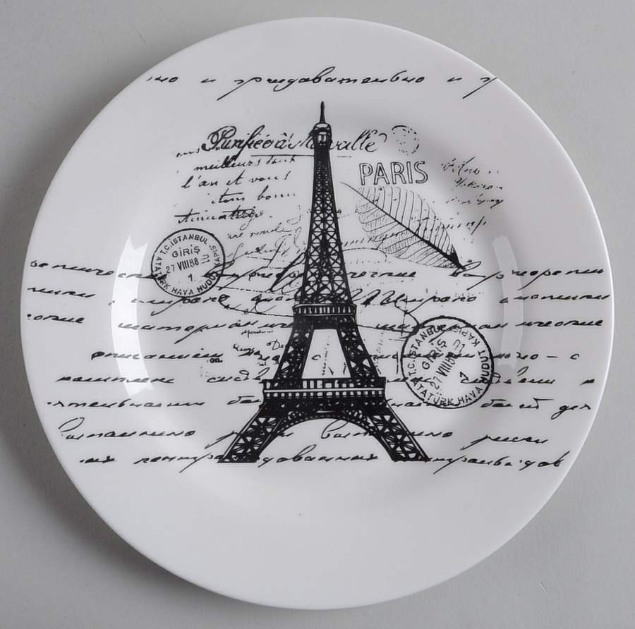 Eiffel Tower Salad Plate by Ciroa-1