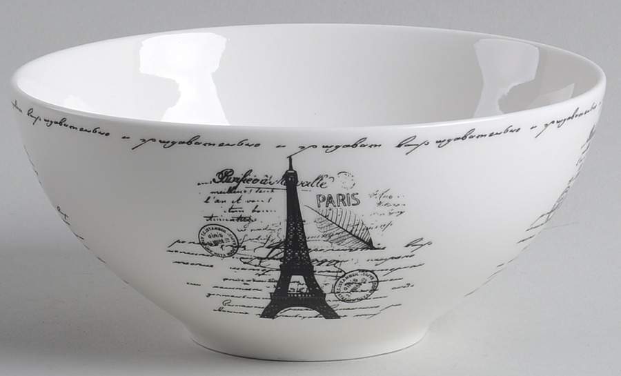 Eiffel Tower Soup/Cereal Bowl by Ciroa-1