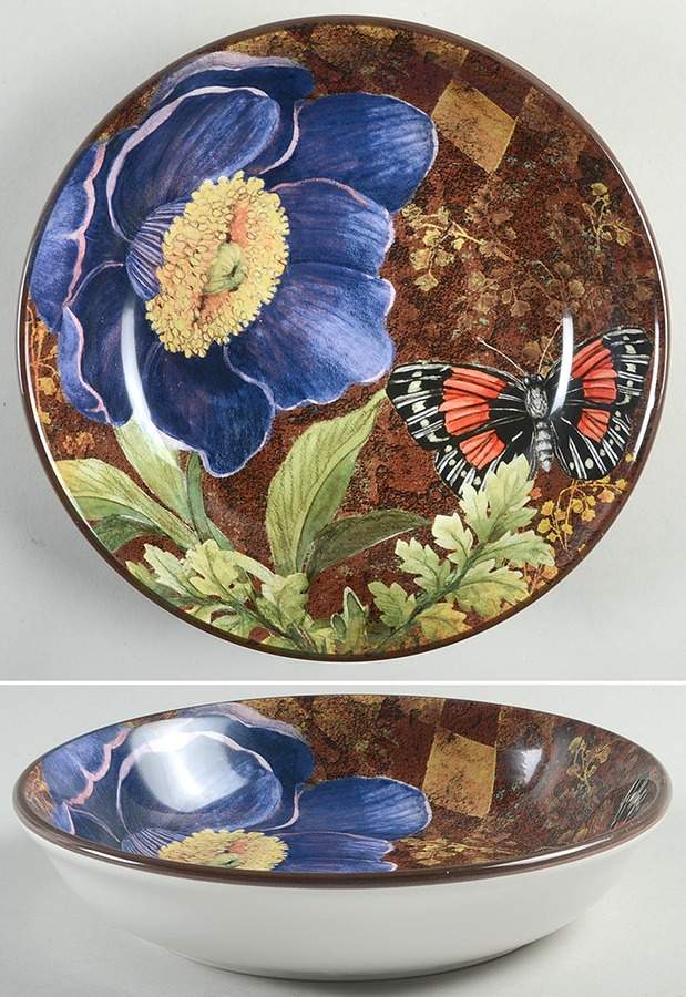 Poppy Garden 9" Individual Pasta Bowl by Certified International-1