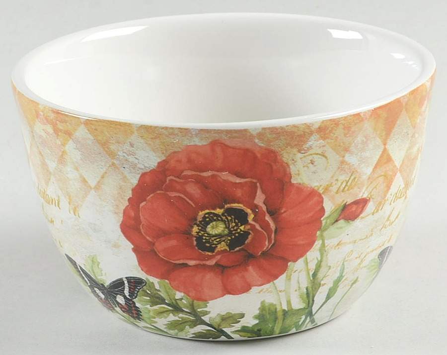 Poppy Garden Individual Ice Cream Dish by Certified International-1