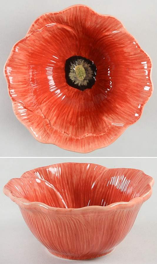 Poppy Garden Figural Individual Ice Cream Dish by Certified International-1