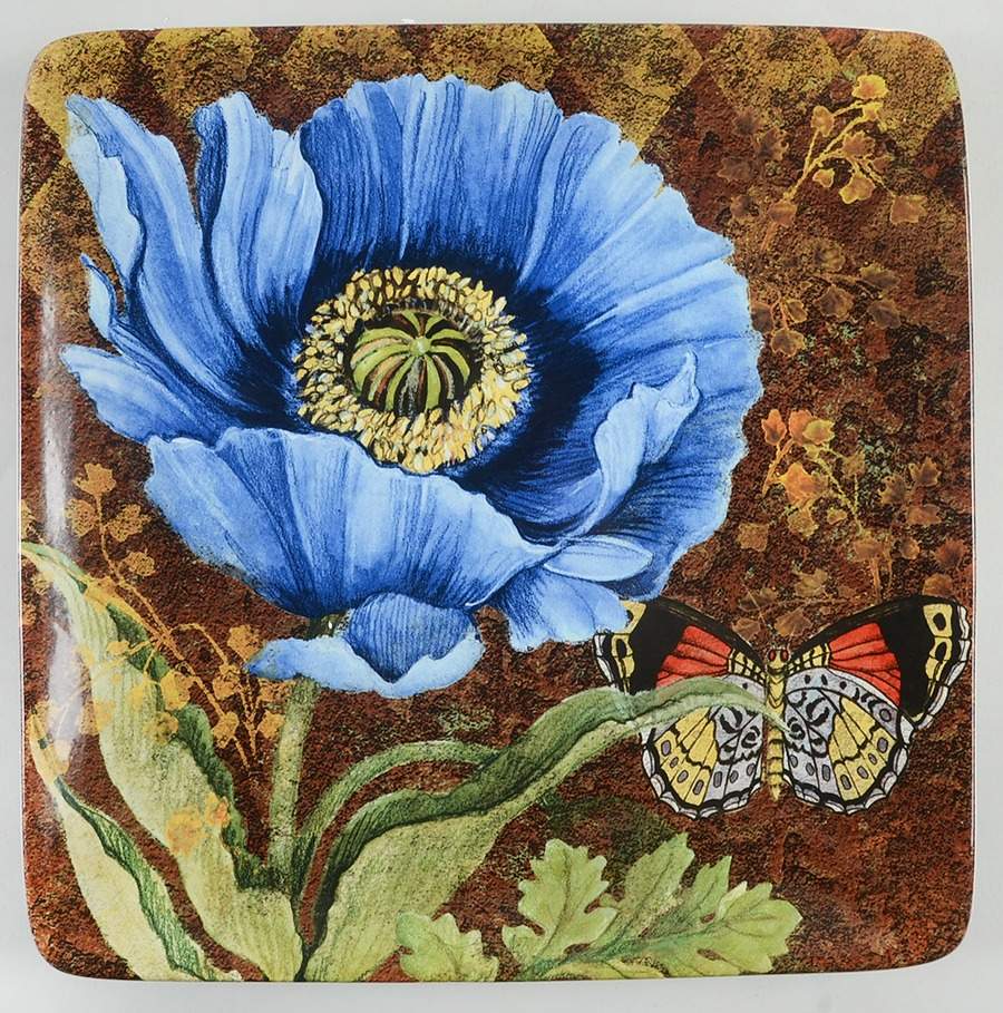 Poppy Garden Square Dinner Plate by Certified International-1