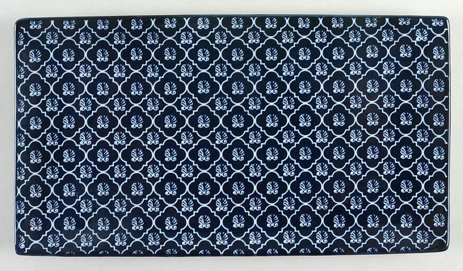 Blue Indigo Rectangular Tray 11" by Certified International-1