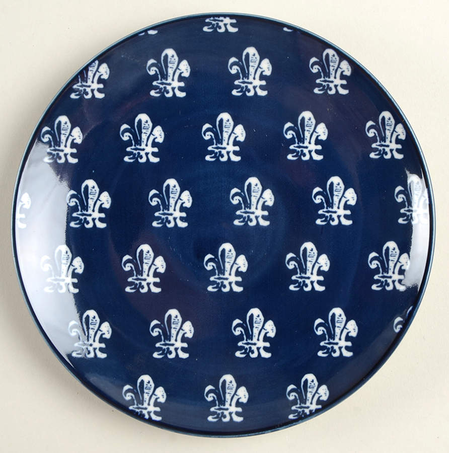 Blue Indigo Canape Plate by Certified International-1