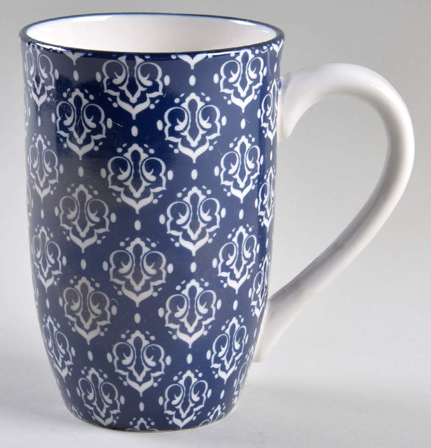 Blue Indigo Latte Mug by Certified International-1