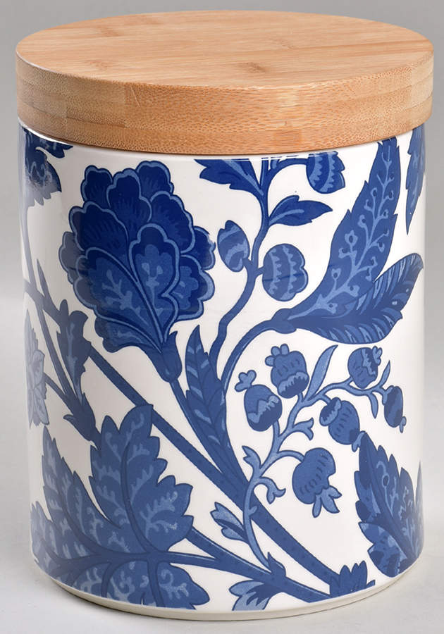 Blue Indigo Large Canister & Lid by Certified International-1