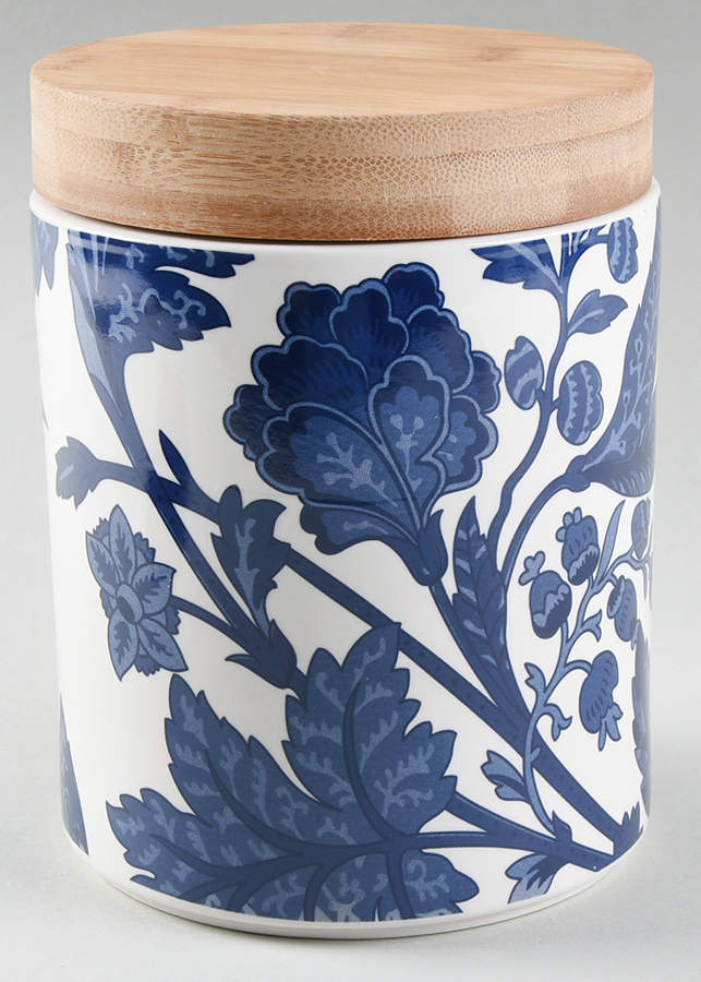 Blue Indigo Medium Canister & Lid by Certified International-1