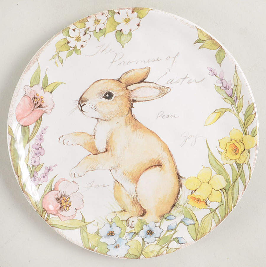 Bunny Patch Salad/Dessert Plate by Certified International-1