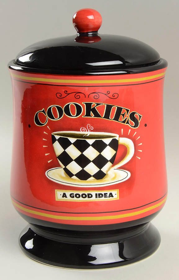 Coffee Always Cookie Jar & Lid by Certified International-1