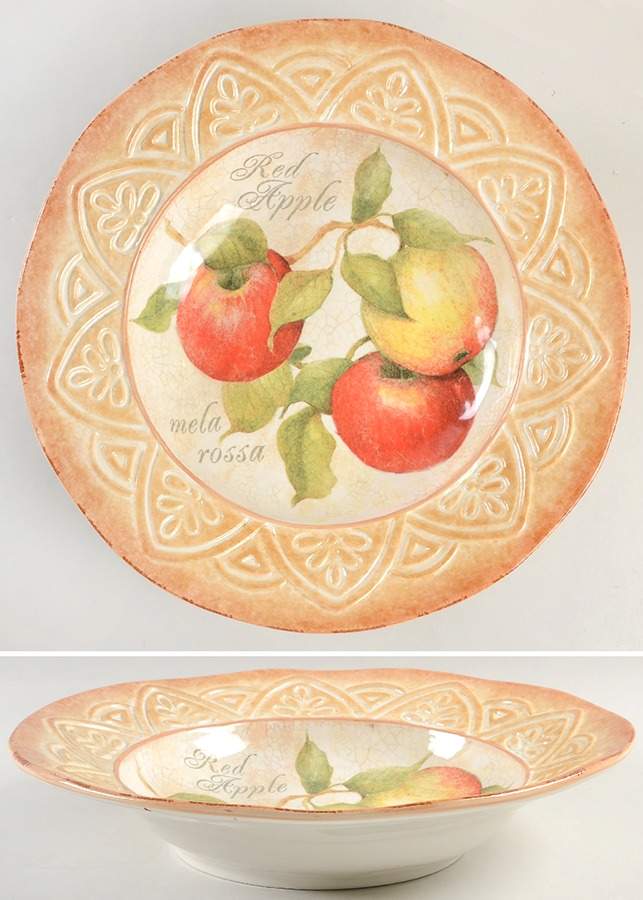 Tuscan Fruit 14" Pasta Serving Bowl by Certified International-1