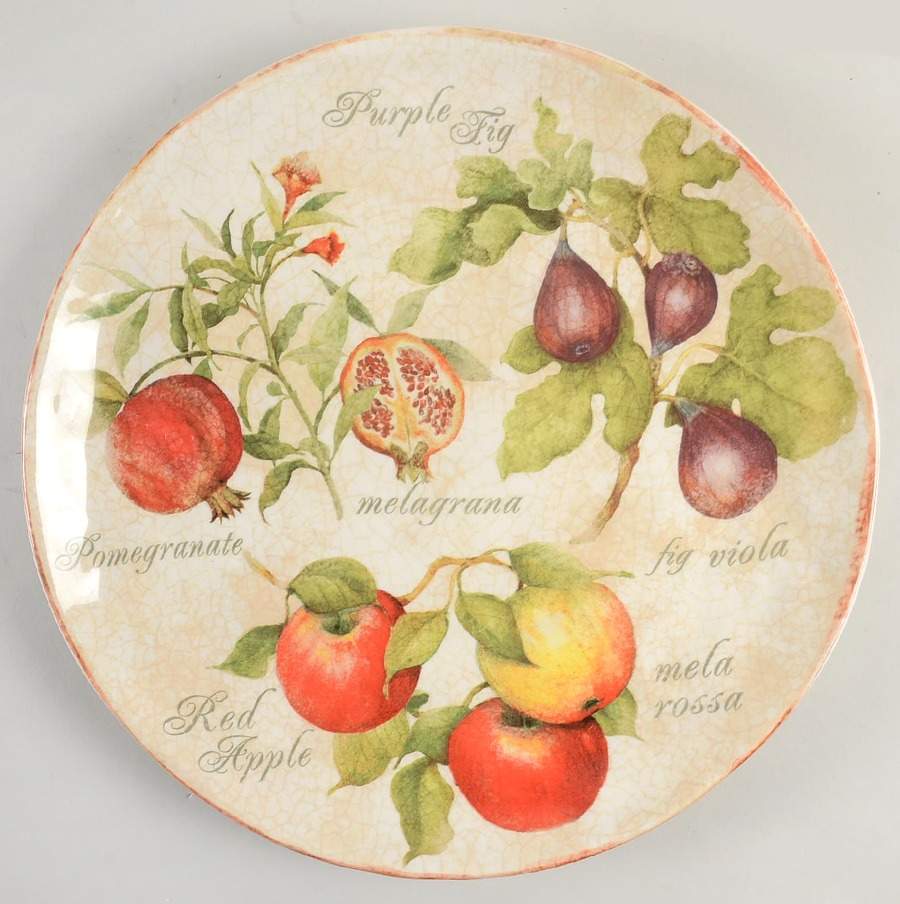 Tuscan Fruit 13" Chop Plate (Round Platter) by Certified International-1